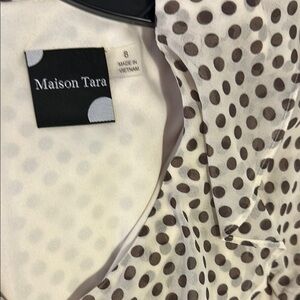 Maison Tara Polka Dot Dress